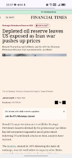 Трамп не пополнил нефтяной резерв перед войной с Ираном