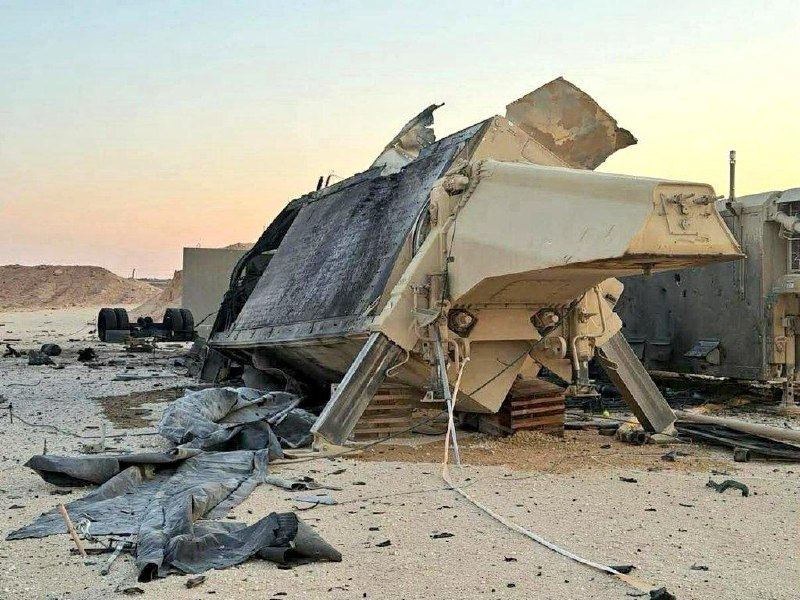 Изображения уничтоженного радара THAAD в Иордании