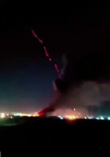 Атака иранских БПЛА на базу США в Ираке