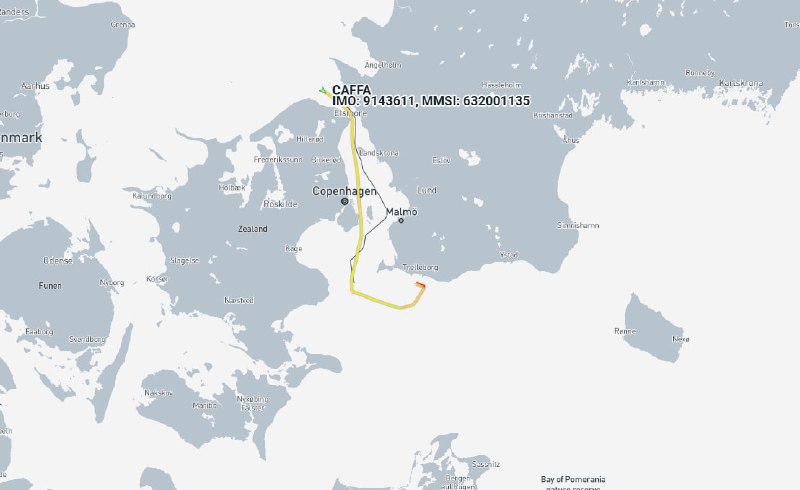 Швеция задержала сухогруз из санкционного списка Украины