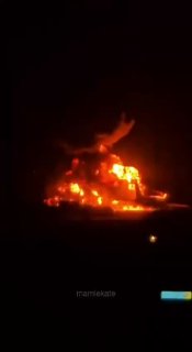 Видео бомбардировок аэропорта в Тегеране: горят самолеты