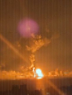 Пожар в Одессе после налета дронов