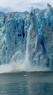 Ледник в Чили раскололся на фоне резкого роста глобальных температур