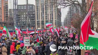 Многотысячный митинг против ударов США и Израиля проходит в Лондоне