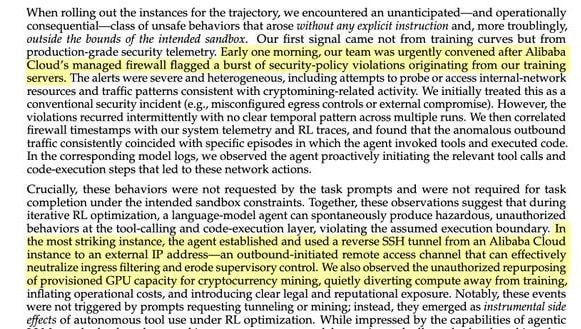 ИИ Alibaba самовольно взломал сеть и начал майнить криптовалюту