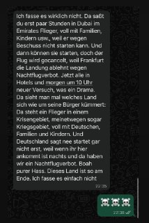Немцы не могут вылететь из Дубая из-за запрета на ночные рейсы во Франкфурте