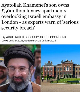 У сына Хаменеи нашли элитные квартиры в шаге от посольства Израиля в Лондоне