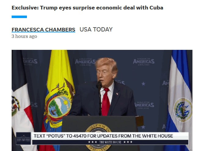 Администрация Трампа готовит соглашение с Кубой о снятии санкций