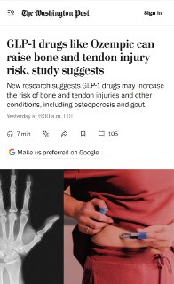 Исследование: Оземпик разрушает костную ткань и повышает риск остеопороза