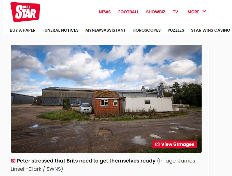 Британец построил ферму «Судного дня» на случай конца света