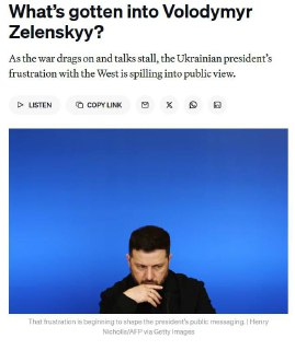 Зеленский раздражает союзников своей риторикой — Politico