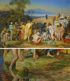 Тайна цвета на картине Иванова: почему в отражении повязка красная?