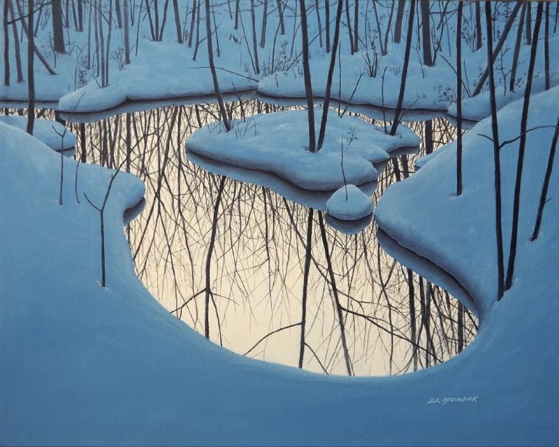 Художник Уэйн Мондок: работа «Жёлтый свет»