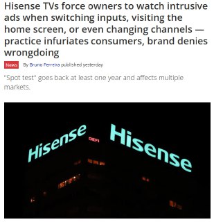 Реклама на Smart TV стала обязательной: интерфейс блокируется до её просмотра