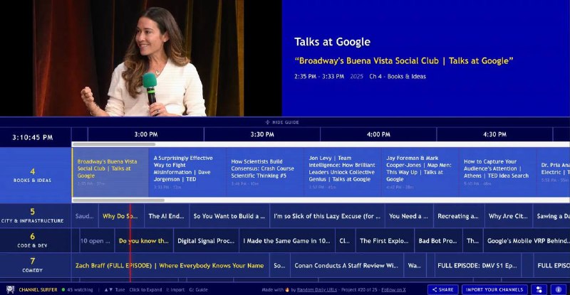 YouTube превратили в ретро-ТВ с помощью нового приложения