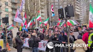 Проиранский митинг в Лондоне: антиизраильские лозунги и призывы к прекращению огня