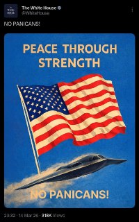 Белый дом опубликовал призыв «Нет паникёрам!»