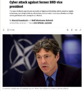 Бывший глава разведки НАТО стал жертвой фишинга в Signal