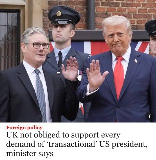 Британия отказалась автоматически выполнять требования Трампа