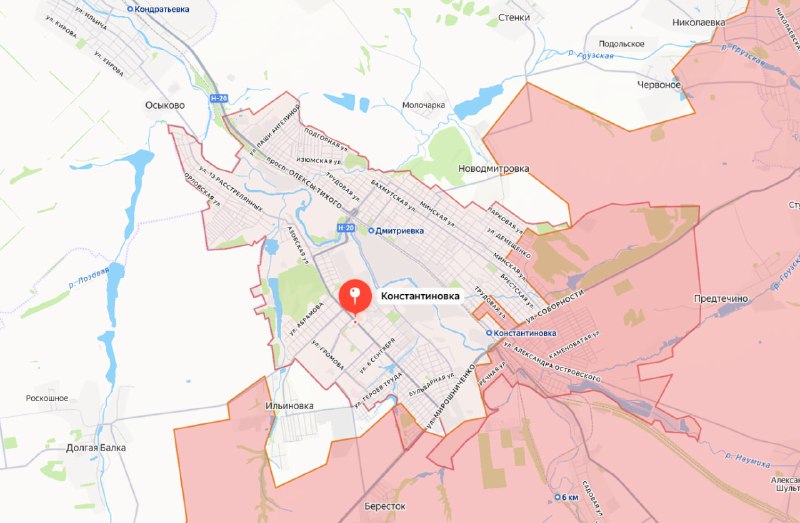 Герасимов: более половины Константиновки и Лимана под контролем ВС РФ