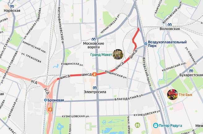 В Петербурге закроют съезд на Витебской развязке из-за дорожных работ