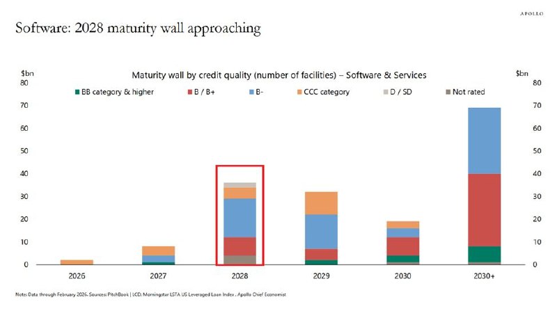 Сектор ПО столкнется с рекордной долговой нагрузкой в 2028 году