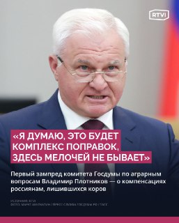В Госдуме анонсировали поправки о компенсациях для лишившихся коров