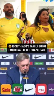Эмоциональная реакция семьи на вызов Игоря Тиаго в сборную Бразилии