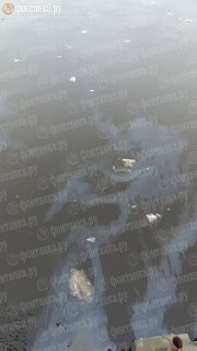 Подозрительное пятно растеклось по Неве