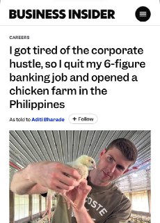 Канадец променял работу в банке на разведение кур на Филиппинах