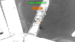 Кадры ударов ВВС США по кораблям ВМС Ирана