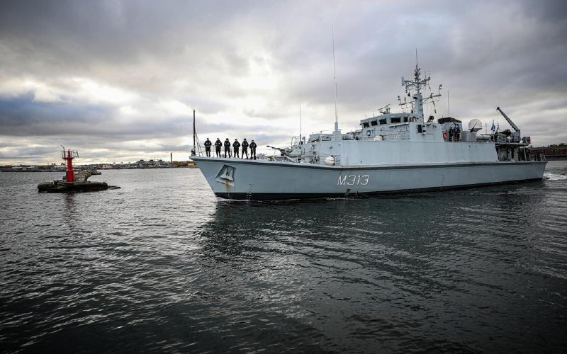 Эстония потеряла минный тральщик из-за льда