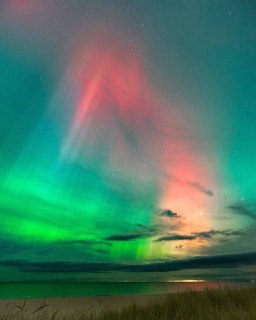 Сильнейшее северное сияние и магнитная буря в России