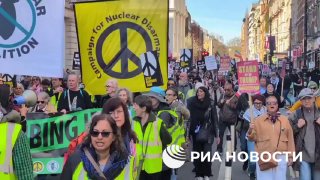 В Лондоне прошла акция против бомбежек Ирана