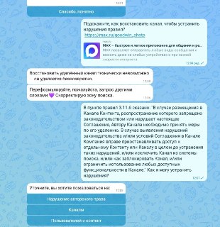 В мессенджере Мах начали блокировать каналы с эротическим контентом