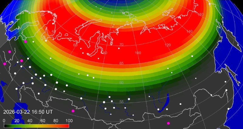 Северные сияния можно будет увидеть этим вечером на севере европейской части России