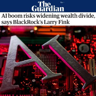 Развитие ИИ грозит усугублением финансового неравенства, предупредил глава BlackRock