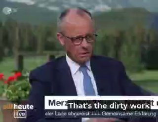 Мерц о бомбёжках Ирана: это грязная работа Израиля