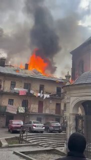 Во Львове беспилотник атаковал исторический центр города