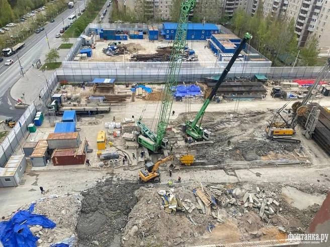 Жалобы на ночной шум от стройки метро в Петербурге