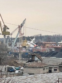 Корабль ФСБ «Дзержинский» перевернулся на заводе после атаки БПЛА