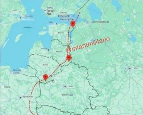 Реконструкция полета украинских БЛА через Польшу и Балтию к целям в Ленобласти