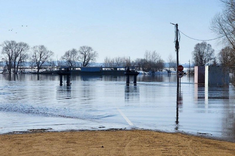 Половодье в Подмосковье: затоплены мосты и закрыта переправа