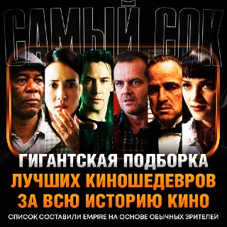 ТОП-100 лучших фильмов всех времён по версии журнала Empire