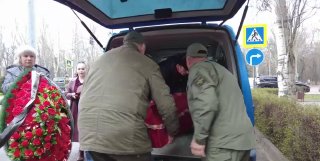 В Запорожской области захоронили останки красноармейца