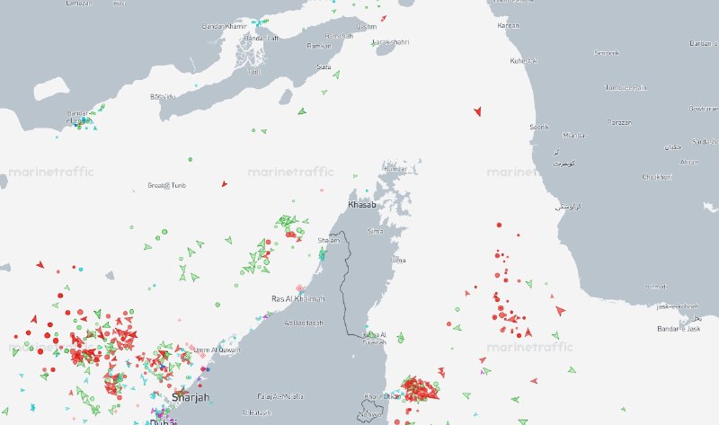 Состояние морского трафика в Ормузском проливе