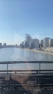 Огромный столб дыма виден в Москве