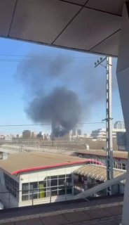 Пожар на строящемся ЖК премиум-класса на юге Москвы