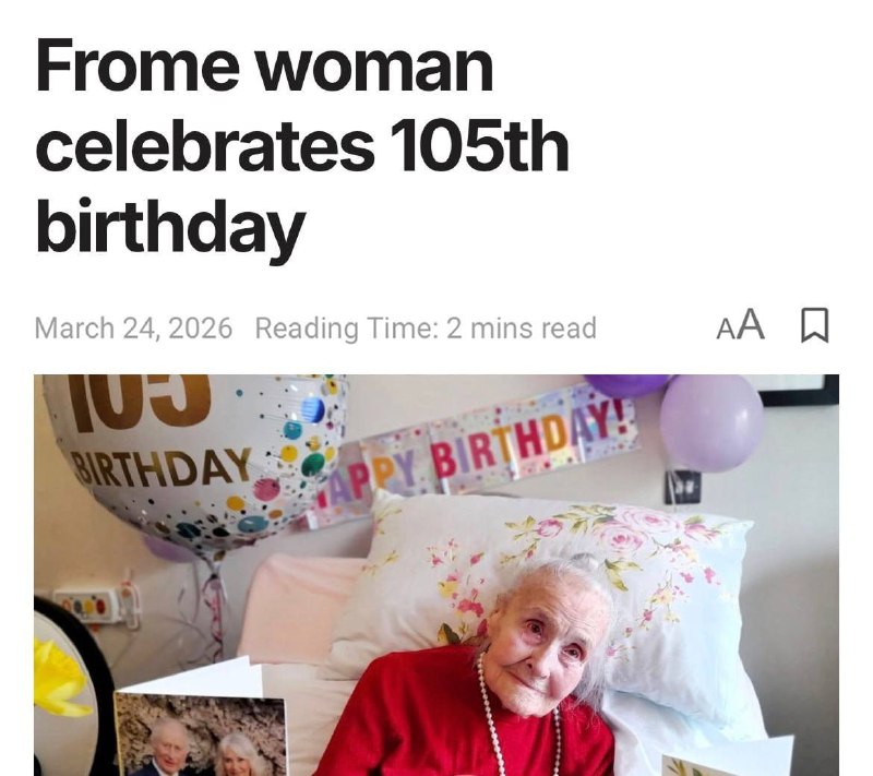 Секрет долголетия 105-летней британки: вино и овсянка