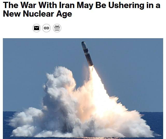 Нападение на Иран может начать новую ядерную эру